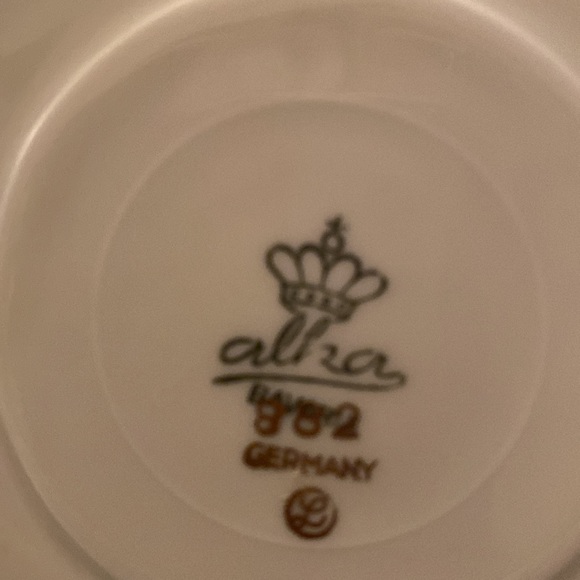 Vintage Alka Bavaria 3 piece set, Teacup, Saucer, and Plate - Picture 15 of 15